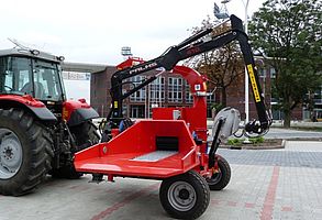 Tocător lemn Skorpion 250RG90 actionat de la tractor, tocator forestier mobil cu disc