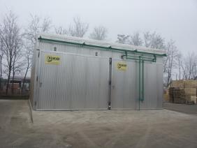 Echipament de tratare termica paleti, ambalaje din material lemnos, conform ISPM15, camera de tratare termica fabricat de Kenobi