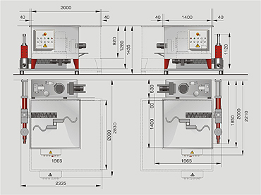 Dimensiuni prese pentru rumegus Reinbold RB 100-200 